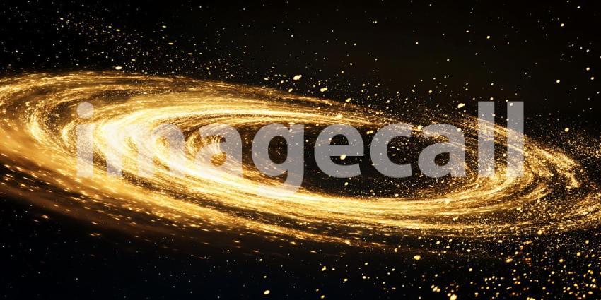 Amidst Swirling Clouds of Gold a Celestial Gateway Beckons Promising Wonders Beyond Mortal Sight