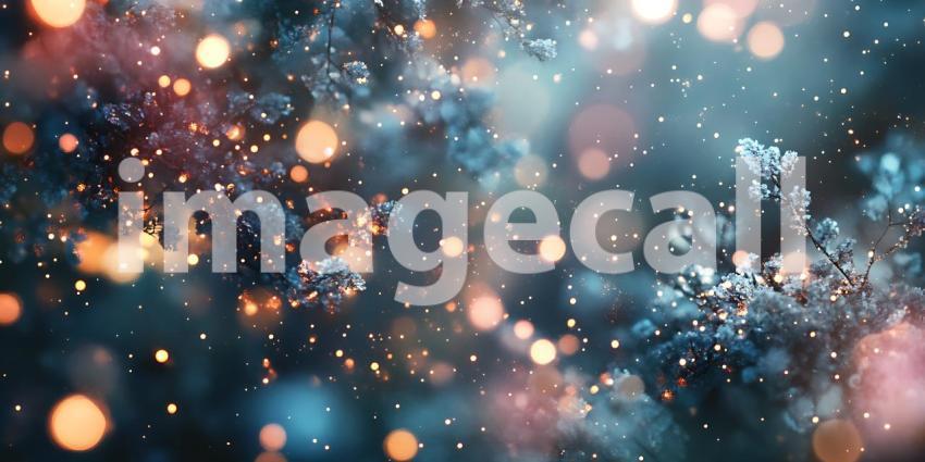 Sunlight Through Snowy Branches Illuminates a Path Where Winters Quiet Majesty Holds Gentle Sway