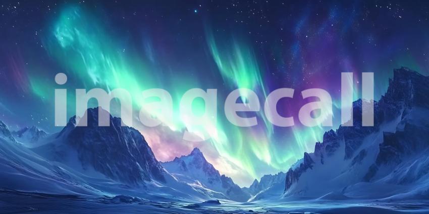 Beneath a Celestial Canvas of Dancing Lights Nature Paints a Symphony of Color Across the Night Sky