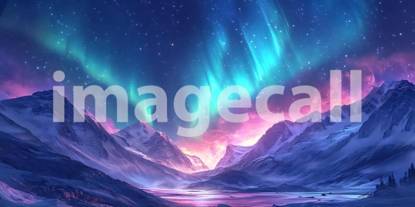 Beneath a Celestial Canvas of Dancing Lights Nature Paints a Symphony of Color Across the Night Sky