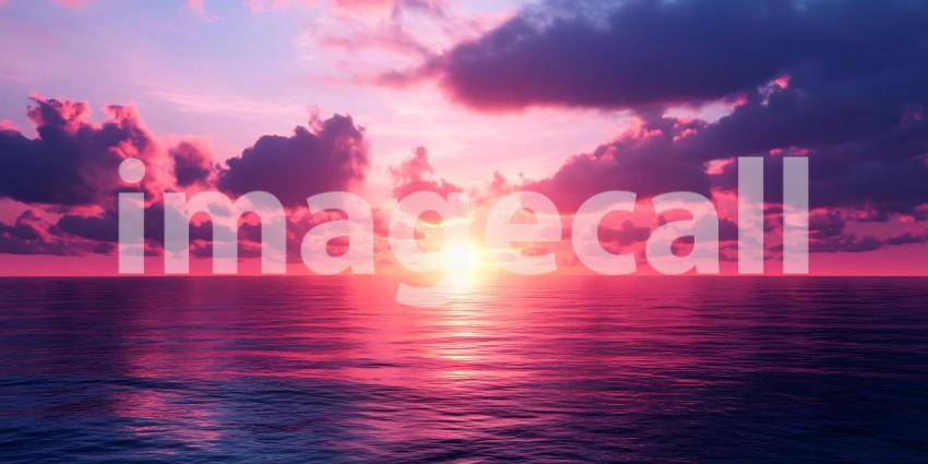 Suns Golden Embrace Paints Mountain Peaks Emerging from a Sea of Clouds in a Majestic Dawn