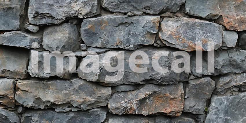 Rough Grey Stones Form a Natural Mosaic Where Time's Slow Hand Carves Patterns of Ancient Beauty