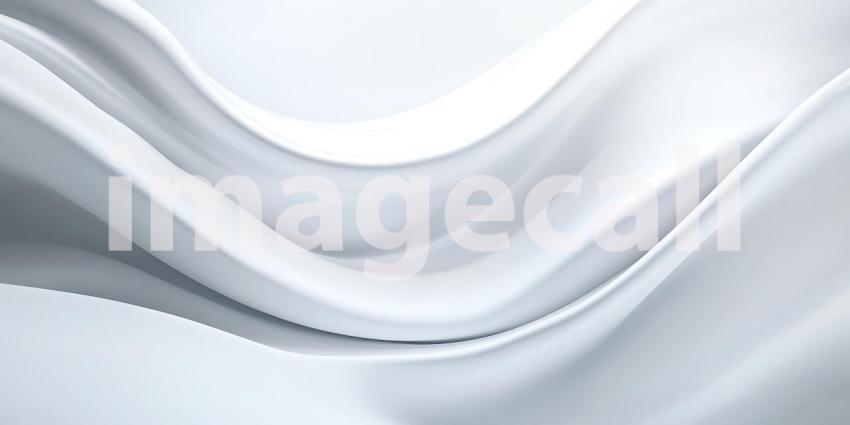 Soft White Fabric Flows in Gentle Curves a Symphony of Texture and Light