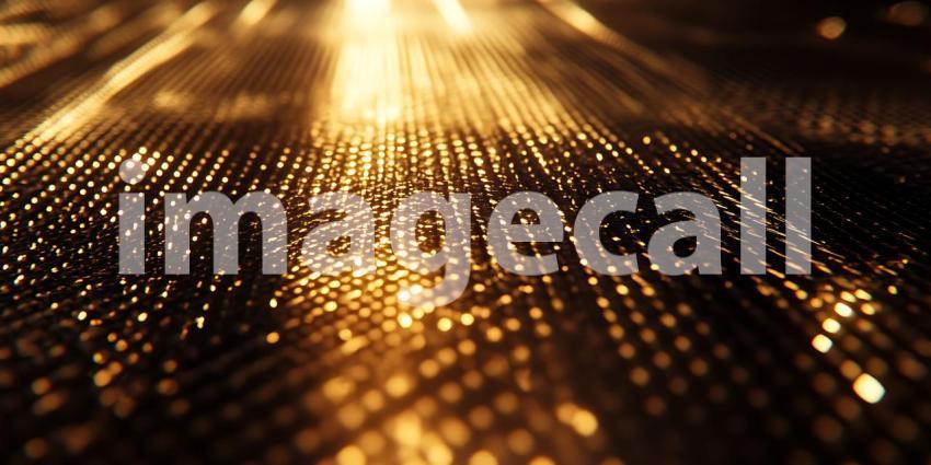 Shimmering Waves of Gold Flow in a Dance of Light and Fluid Grace