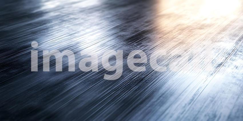 Streaks of Gold and Silver Light Dance Across a Brushed Metal Surface Creating a Dynamic Texture