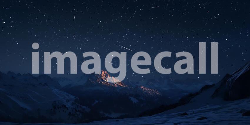 Beneath a Blanket of Stars Mountains Rise in Silent Majesty Under the Watchful Gaze of Night