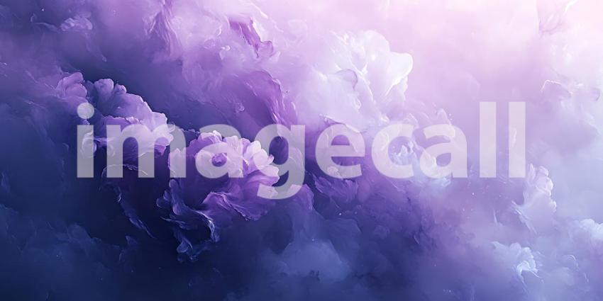 Purple and White Cloud Background: Dreamy Sky Texture Image