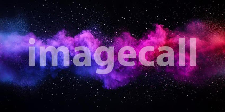 Cosmic Nebula Vibrant Purple and Pink Galaxy Background