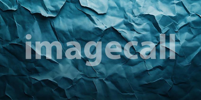 Crinkled White Paper Creates an Abstract Landscape of Texture and Shadow