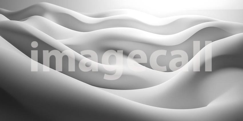 Soft White Hills Rise and Fall in Gentle Curves a Landscape of Pure and Silent Form