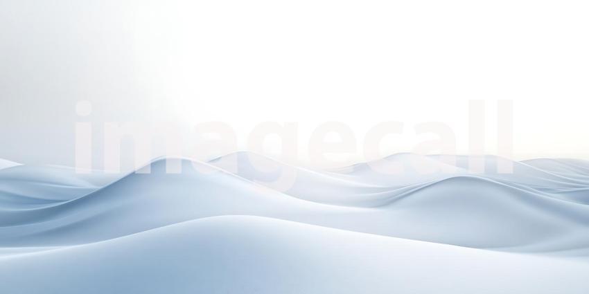 Soft White Waves Undulate Gently Creating a Smooth and Luminous Abstract Background