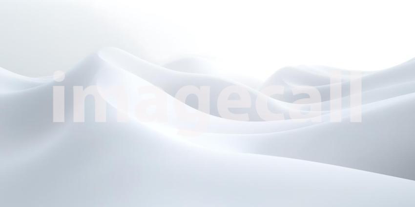 Soft White Waves Undulate Gently Creating a Smooth and Luminous Abstract Background