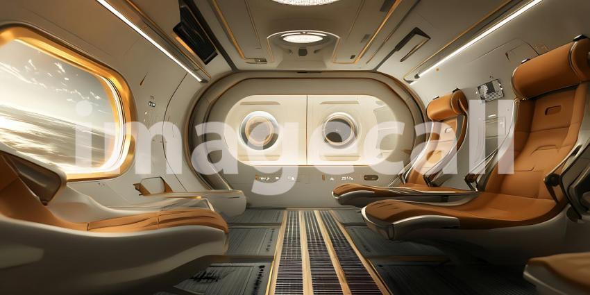 A Luxurious Interior Where Elegant Dining Meets Panoramic Views of a Stunning Sunset