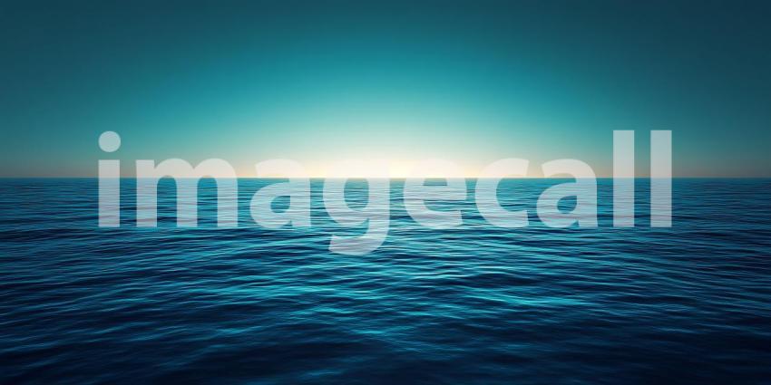 A Serene Space Where Shadows Dance in Harmony with Soft Blue Light and Gentle Reflections