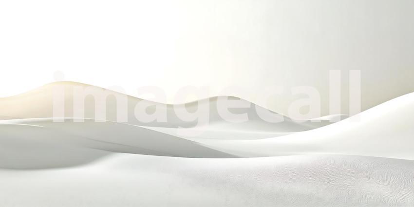 Soft White Hills Rise and Fall in Gentle Curves a Landscape of Pure and Silent Form