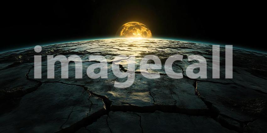 Cracks in a Monochrome Surface Reveal a Hidden World of Texture and Shadow