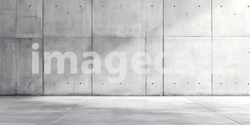Sunlight Creates Bold Shadows on a Modern Concrete Wall in a Minimalist Architectural Space