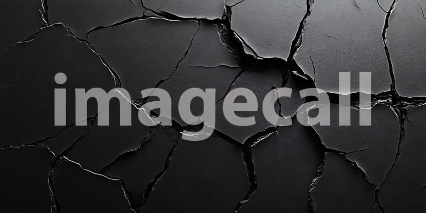 Cracks in a Monochrome Surface Reveal a Hidden World of Texture and Shadow