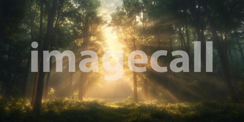 Magical Forest Sunrise: Breathtaking Nature Photography