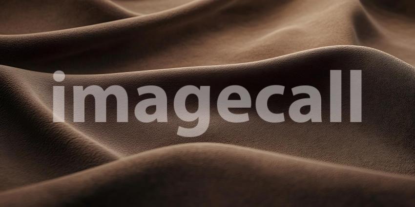 Soft Waves of Rich Brown Fabric Flow Gently Creating a Luxurious and Smooth Texture
