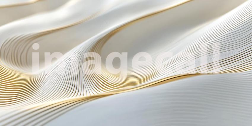 Subtle White Lines Flow Over Gentle Curves Accented with Warm Golden Light Creating a Dynamic Texture