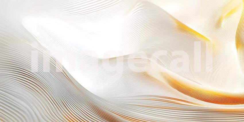 Subtle White Lines Flow Over Gentle Curves Accented with Warm Golden Light Creating a Dynamic Texture