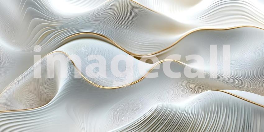 Subtle White Lines Flow Over Gentle Curves Accented with Warm Golden Light Creating a Dynamic Texture