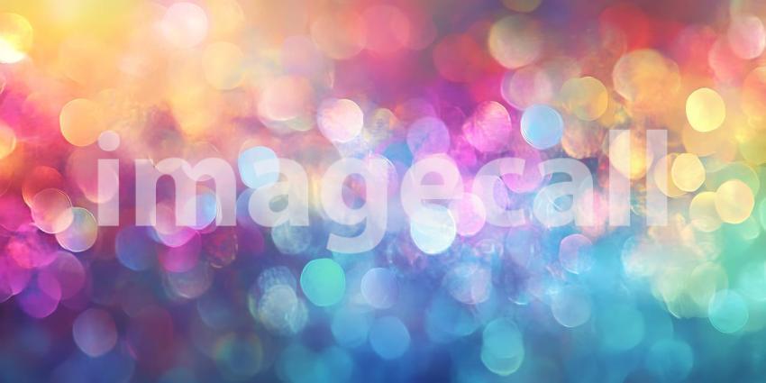 Colorful Bokeh Background: Abstract Rainbow Lights Texture