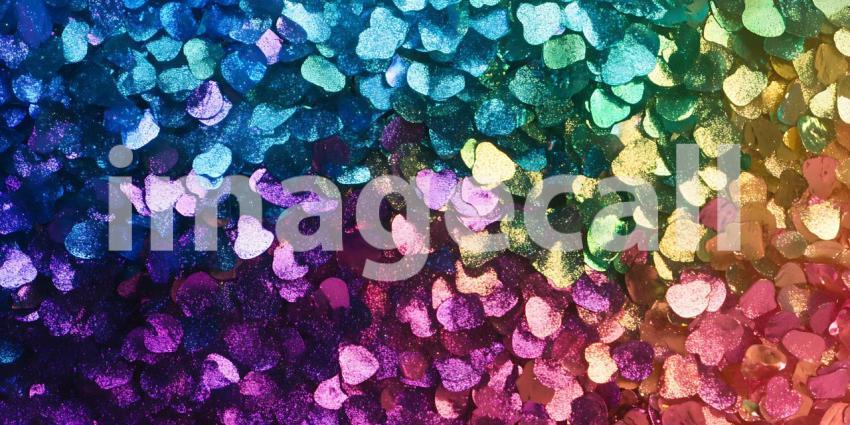 Rainbow Glitter Background: Colorful Sparkle Texture Image