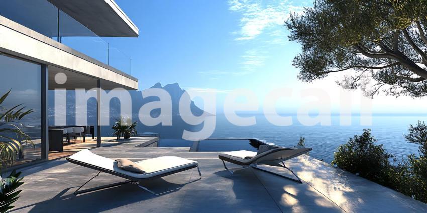 Stunning Ocean View Modern Villa: Luxury Cliffside Home Design