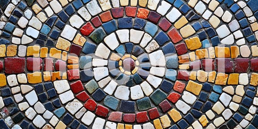 Colorful Mosaic Tile Texture Background