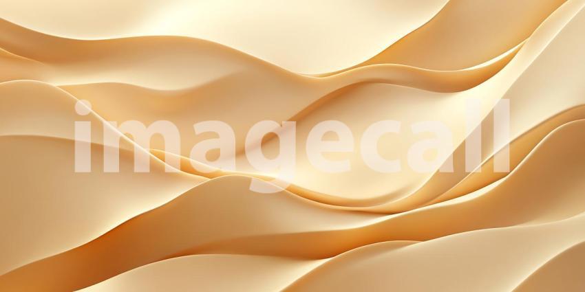 Gentle Tan and Cream Waves Form a Serene and Abstract Sand Dune Landscape