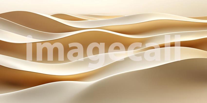 Gentle Tan and Cream Waves Form a Serene and Abstract Sand Dune Landscape
