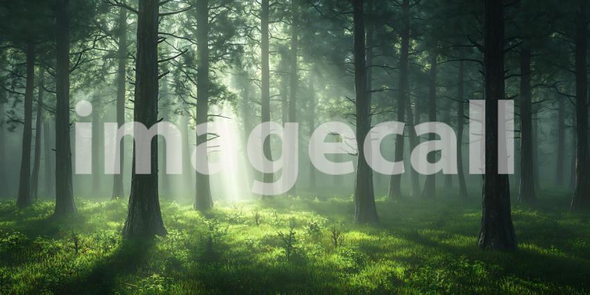 Sunlit Forest: Magical Woodland Scene