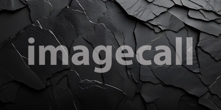 Dark Gray Stone Texture: Black Rock Background Image