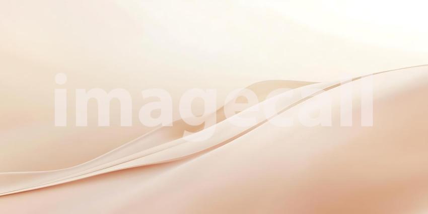 Soft Folds of Pale Beige Fabric Cascade Gently Creating a Subtle and Elegant Abstract Form