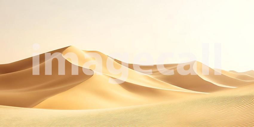 Sweeping Sands Kiss a Gentle Sky Where Nature's Sculpted Beauty Lies in Silent Harmony