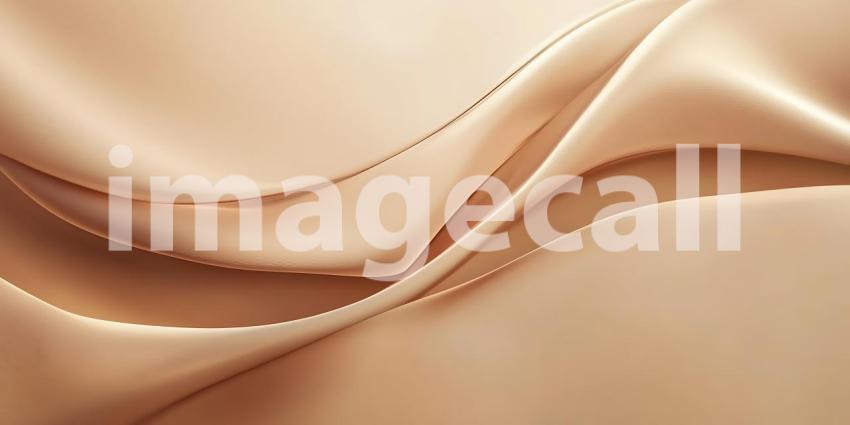 Soft Folds of Pale Beige Fabric Cascade Gently Creating a Subtle and Elegant Abstract Form