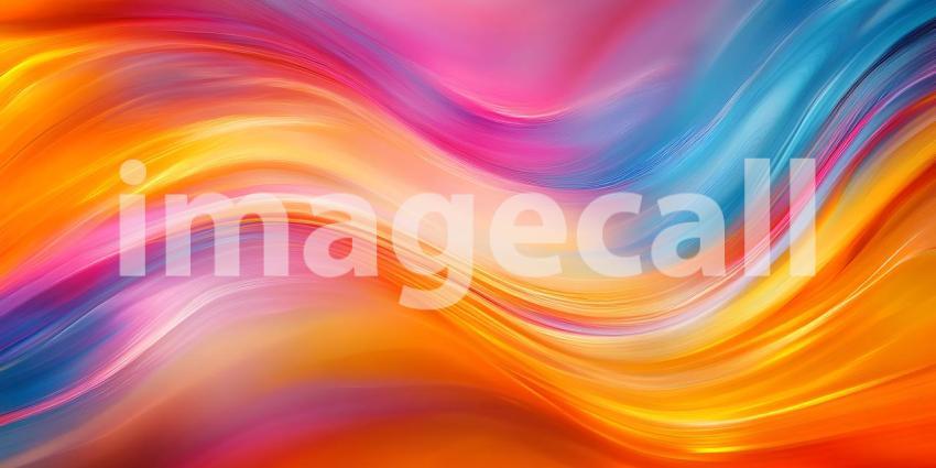 Vibrant Ribbons of Color Intertwine and Flow Creating a Dynamic Abstract Symphony of Light and Hue