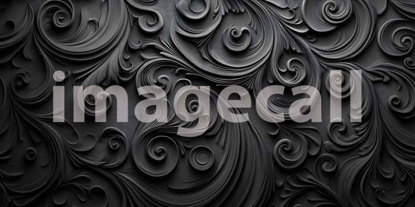 Intricate Black and Gray Swirl Texture: A Dramatic Background Im