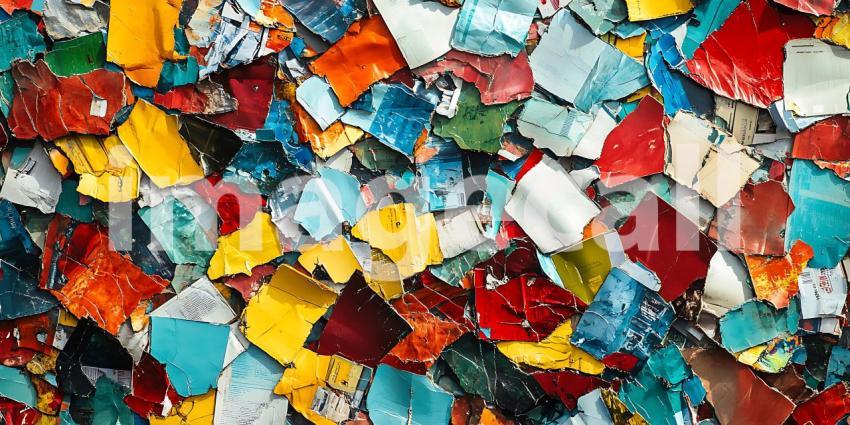 Colorful Ceramic Tile Pieces Background Texture