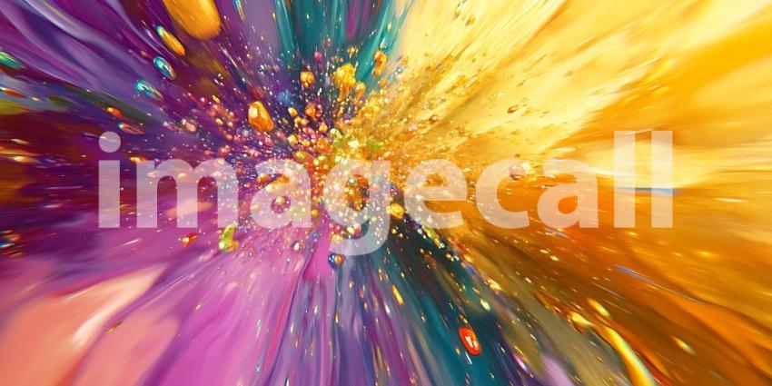 Vibrant Color Explosion Abstract Background