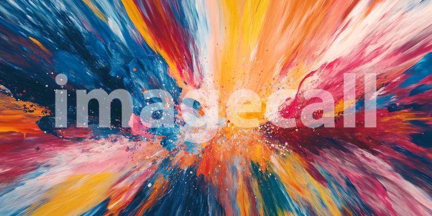 Vibrant Color Explosion: Abstract Art Background