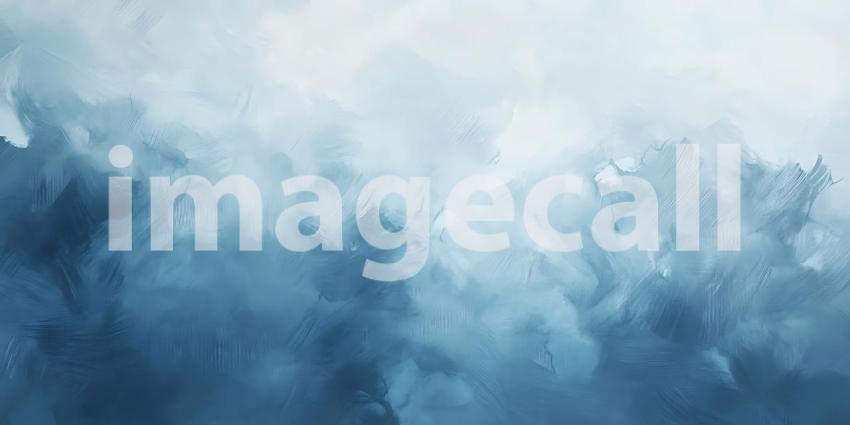 Abstract Blue Watercolor Background Texture: Digital Painting