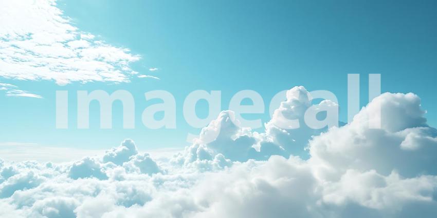 Sunny Sky Clouds Background Image