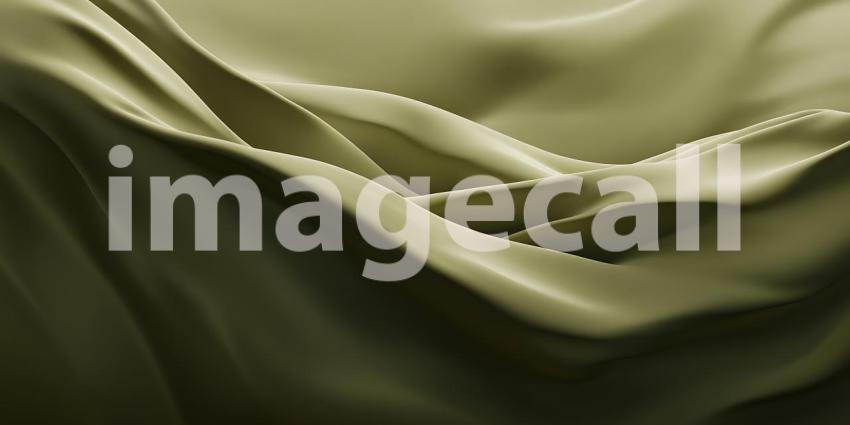 Olive Green Silk Fabric Texture: Luxurious Draped Background