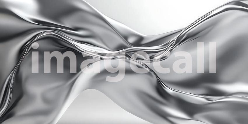 Abstract Silver Fabric Texture: Smooth, Elegant Drape Background