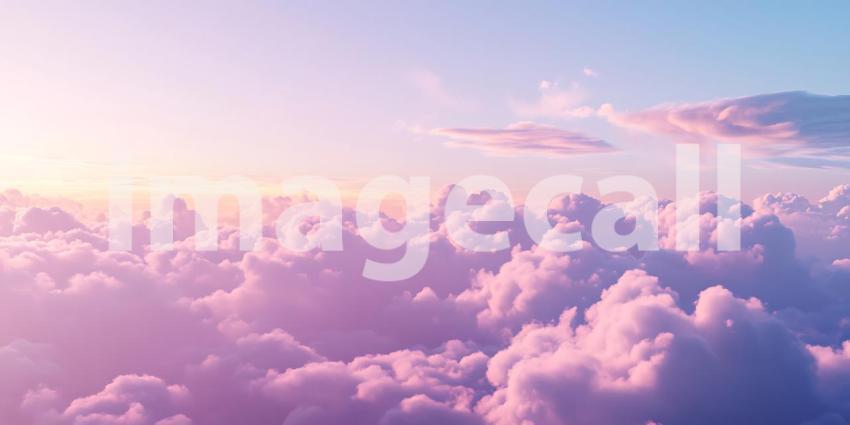 Pastel Cloudscape: Dreamy Sky Background