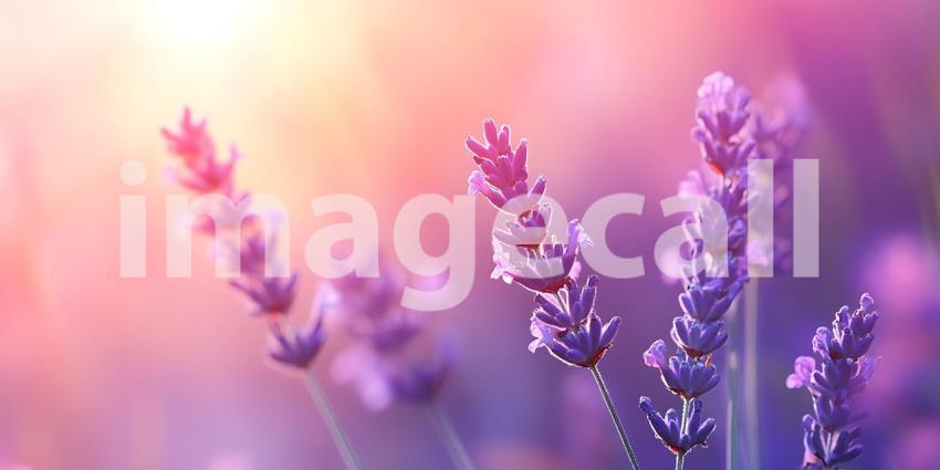 Lavender Fields: Stunning Purple Flowers Background