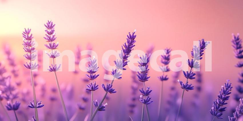 Lavender Field Sunset